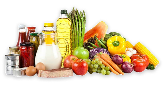 Small business owner packing grocery orders